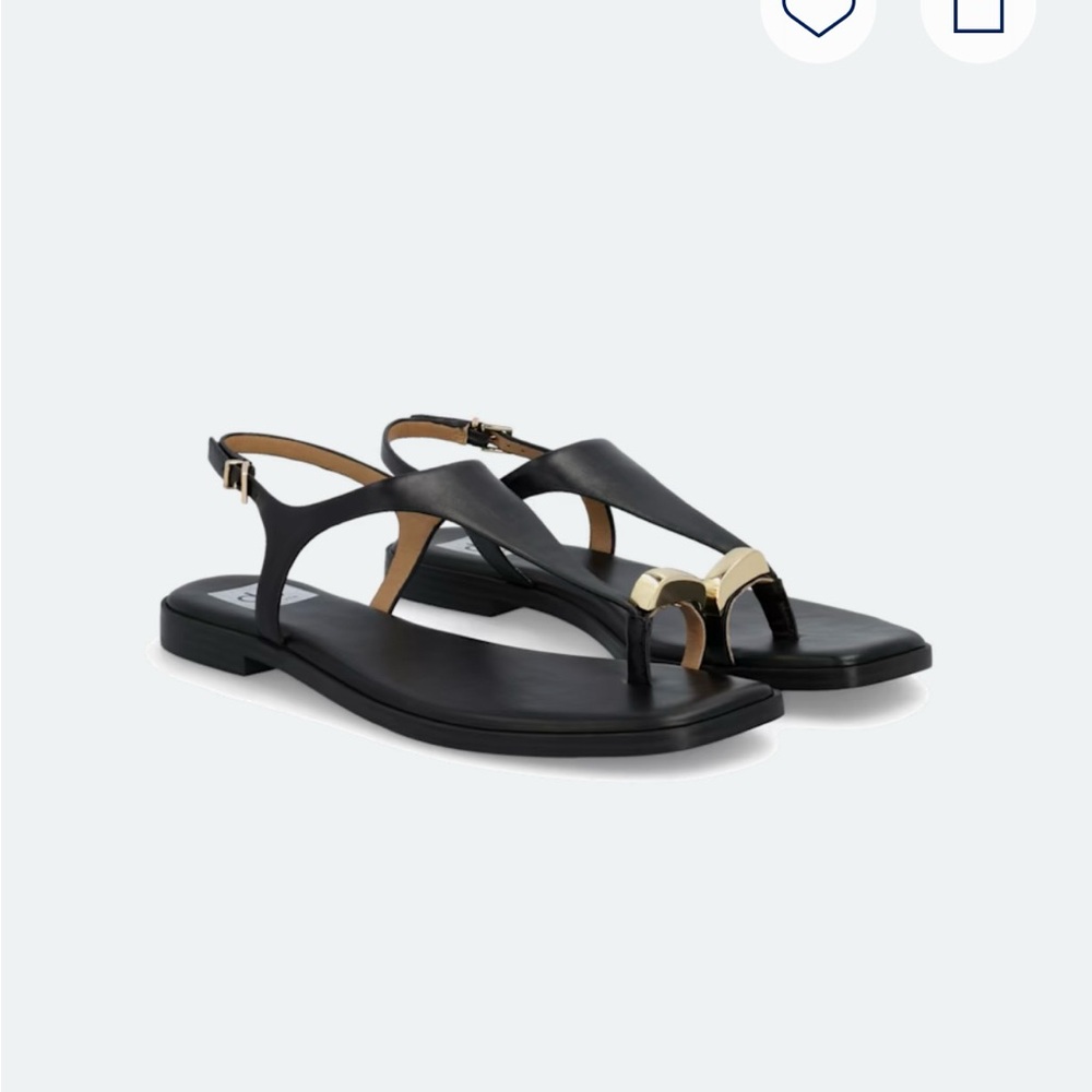 NWT Dolce Vita black sandles with gold detail, size 8.5